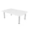 Skutchi Designs 45.25 in W, 71.5 in L, 29 in H, Engineered Wood Top, White HAR-AREC-46X72-PT-09 - alternate 1